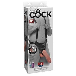 King Cock Strap-On Dildo og Penis Sleeve med Realistisk Look30 cm